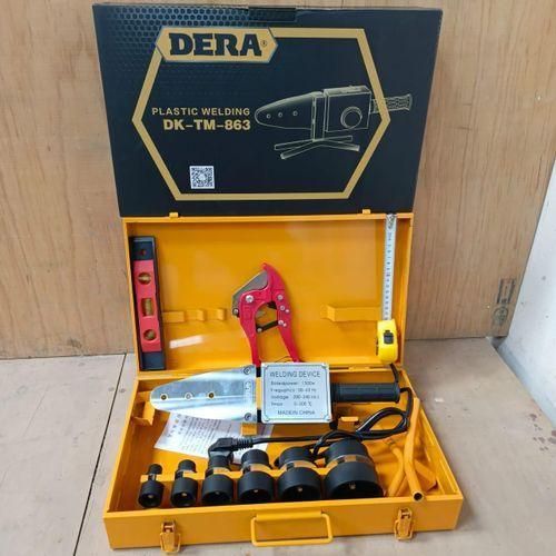 Dera Professional 1500W PPR Pipe Welding Machine And Pipe Cutter Set Fusion Welder Hot-melt Plastic Welding Machine For PPR, PE, PP (20-63mm)