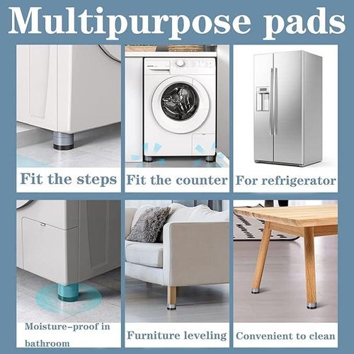 4 Pcs Washing Machine Rubber Feet, Anti-Vibration Mat Washing Machine Mat, Shock Absorber Anti-Slip Noise Cancelling Washing Machine Feet For Dryer, Washing Machine, Dishwasher
