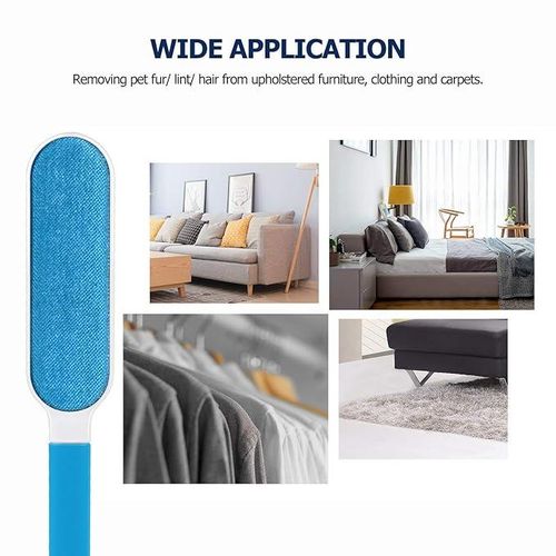 Self-Cleaning Base Efficient Double Sided Animal Hair Removal Tool