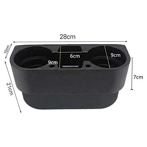 Cup Holder Portable Multifunction Vehicle Seat Cup Cell Phone Drinks Holder Box Car Interior Organizer (Black)