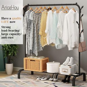 Single Rod Portable Garment Rack for Hanging clothes, Cloths Rack for Bedroom