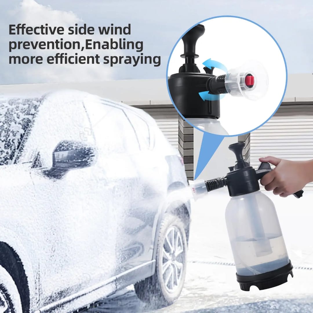 2L Hand held Foam Pressure Sprayer with 2 Types of Nozzles
