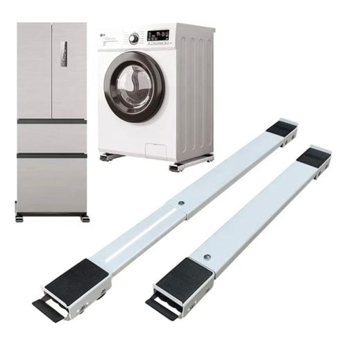 Pair adjustable Fridge Stand Washing machine Cooker Stand with lockable wheels