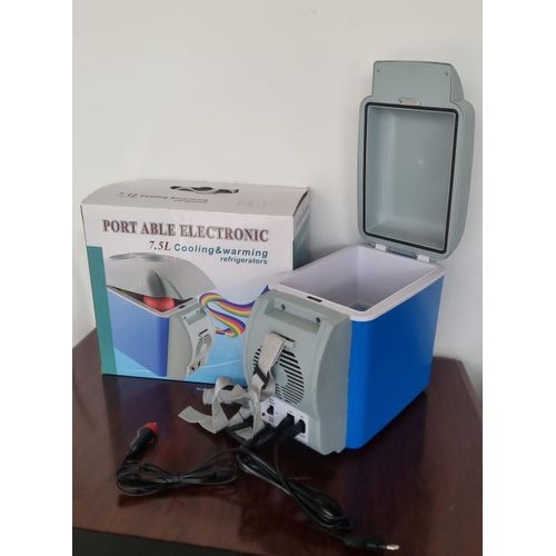 7.5L Portable car fridge dup power option (car cigar DC power or AC Power)
