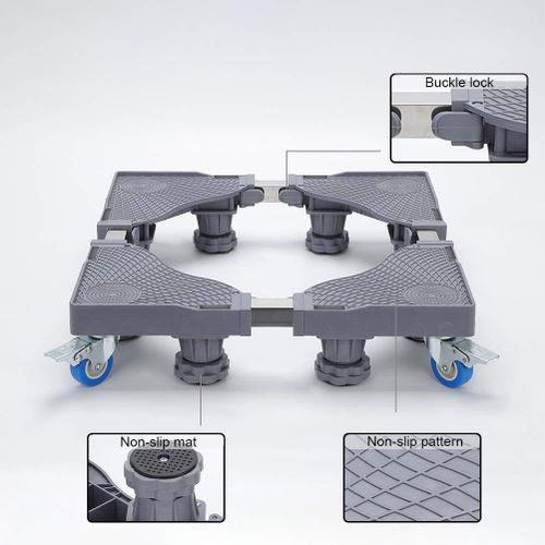 Heavy Duty Fridge Stand Washing machine Cooker Stand with lockable wheels and extra stands