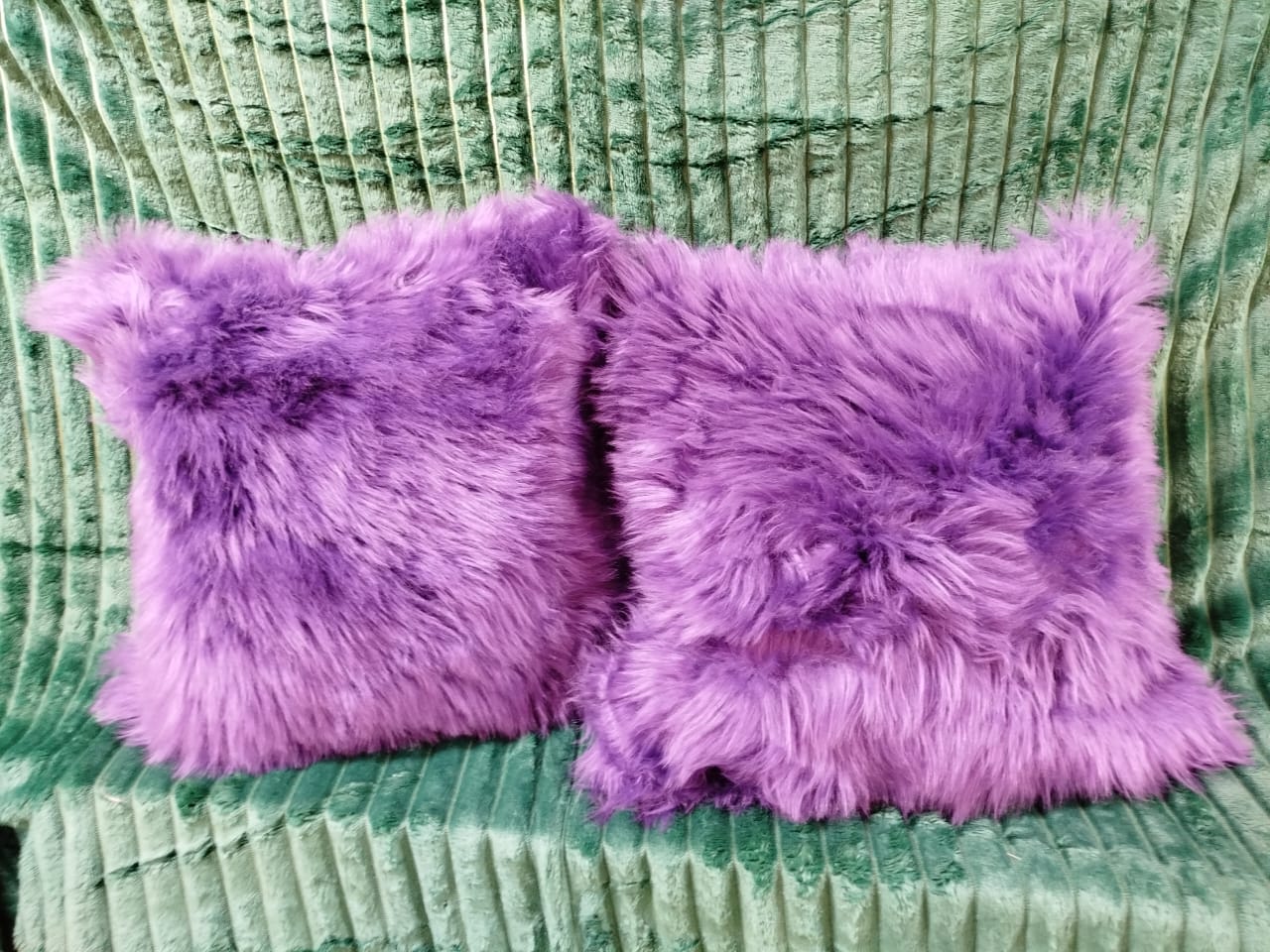 Faux Fur Chiwawa Throw Pillow Cases Sofa Chair Cushion Covers 45 by 45