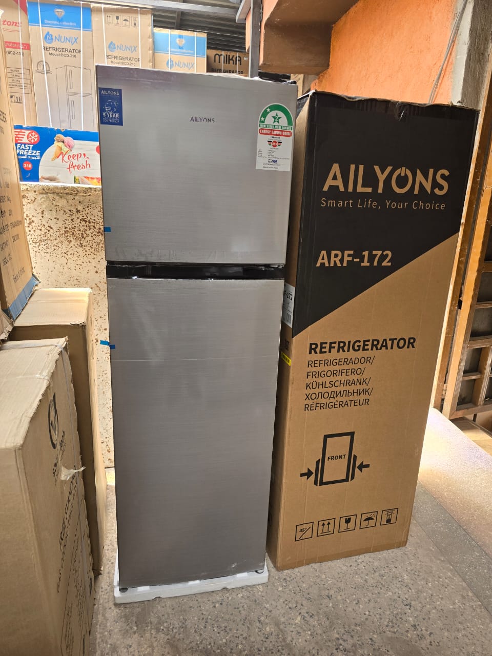 [🔥PRICE OFFER🔥 🥑🌽ONLY AT KILIMALL !!! ]  1Pc Classy Durable Alyons fridges Best quality ever👍 90ltrs  at Affordable Price