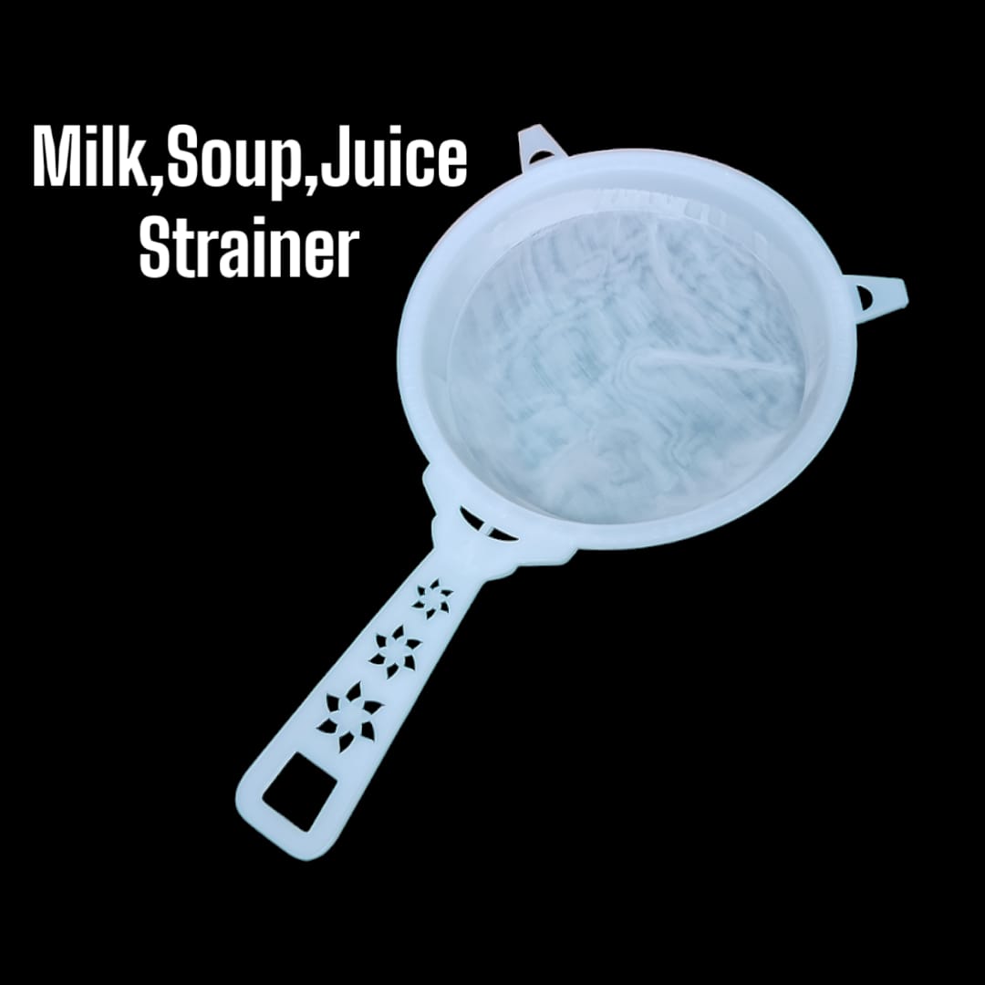 [🔥🔥 TODAY OFFER 🔥 ONLY AT KILIMALL !!! ]  - 2Pcs Brand New White Plastic Milk, Soup, Juice Strainer 363983 Size 22cm at Best Price