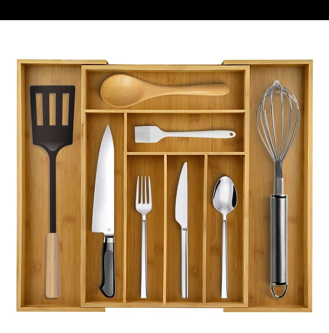 [🔥SPECIAL LIMITED OFFER🔥 🥑🌽ONLY AT KILIMALL !!! ]  1Pc Classy Very Quality Durable Expandable wooden drawer organiser Size Big  at Best Price