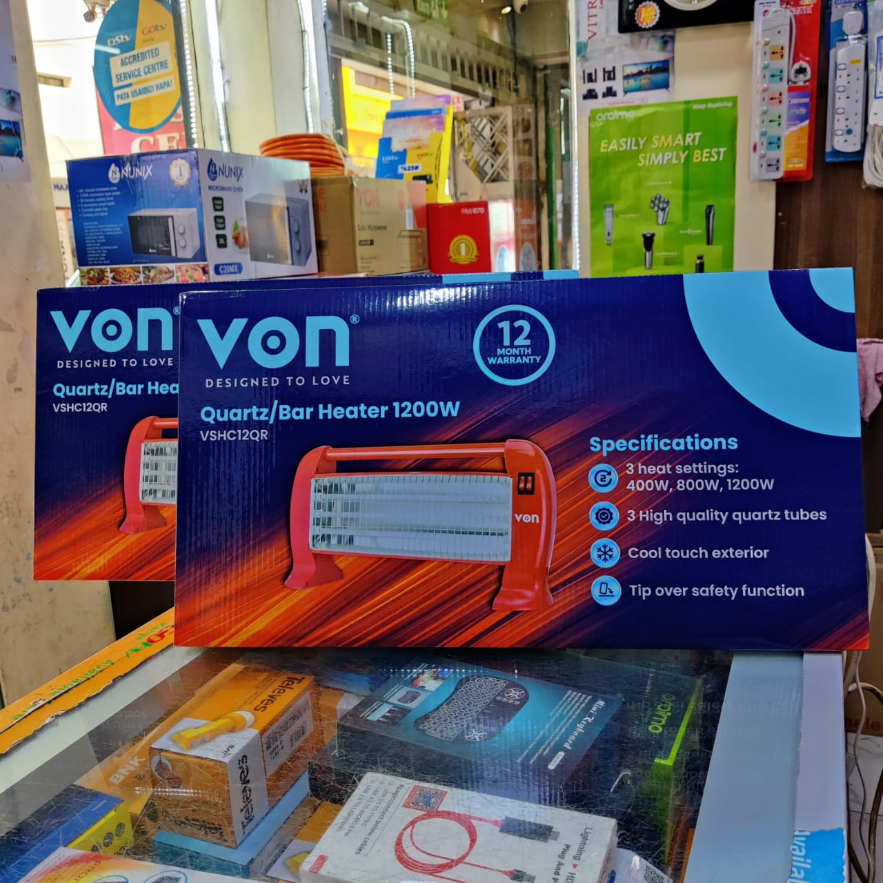 [ 🔥NEW SPECIAL LIMITED OFFER 🤩🤩✨JUST FOR YOU !!! ] 1Pc Brand New Very Quality Durable Von Quartz Heater 1200W  at Affordable Price