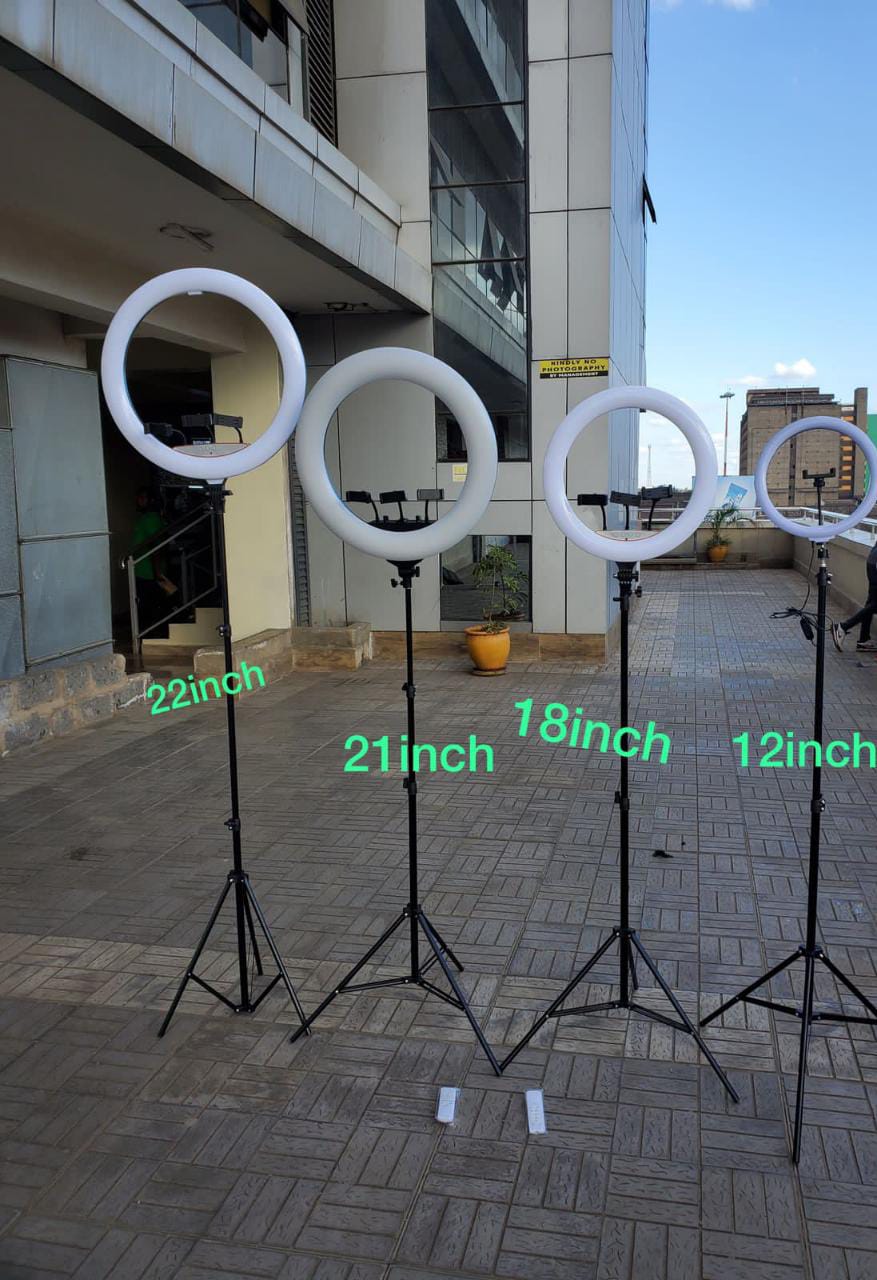 [🔥💰 LOW PRICE OFFER 💰 🤩🤩✨ !!! ] - 1Pc Brand New Very Quality Durable Ring lights (  18 inch ) with stand height 2.1 metres at Affordable Price