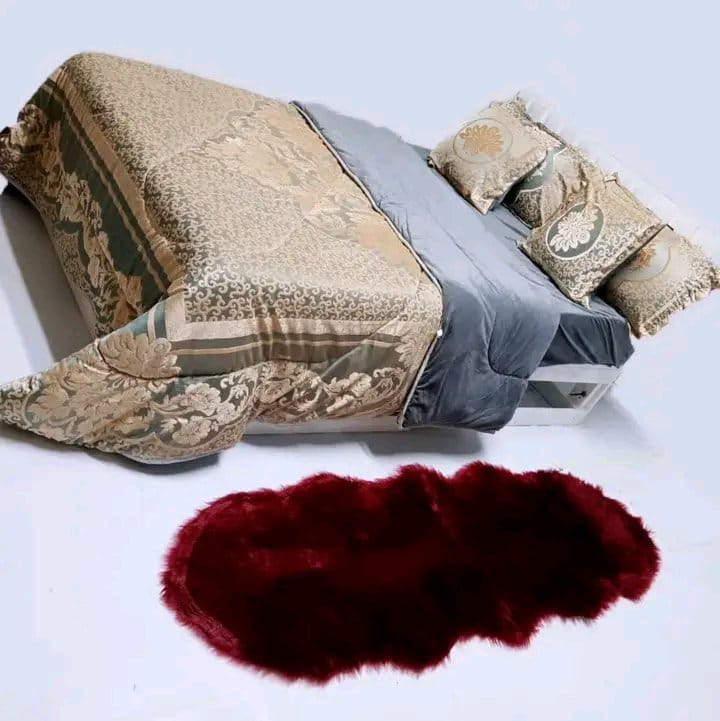 🤑🥑**HOT DEALS 🔥 🥑🌽ONLY AT KILIMALL !!! **🥑 [ 6 x 7 ] 4Pcs Classy Very Quality Durable & Comfortable Silk Duvets,  1 bedsheet , 2 pillowcases &  2 comforter cases at Best Price 👌