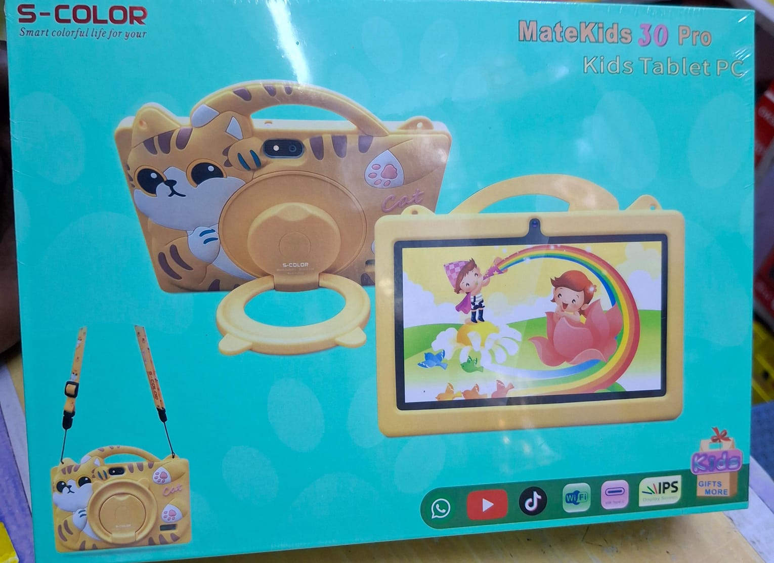 [ GRAB IT AT LOW PRICE+ ADDED OFFERS 🤩🤩✨ !!! ] 1Pc Brand New 7 inches Smart Kids Learning Tablets Connects to wifi,1024*600 Display, android 12, 6GB +256GB,  Camera 13.0 MP + 13.0 MP battery 5000mAh