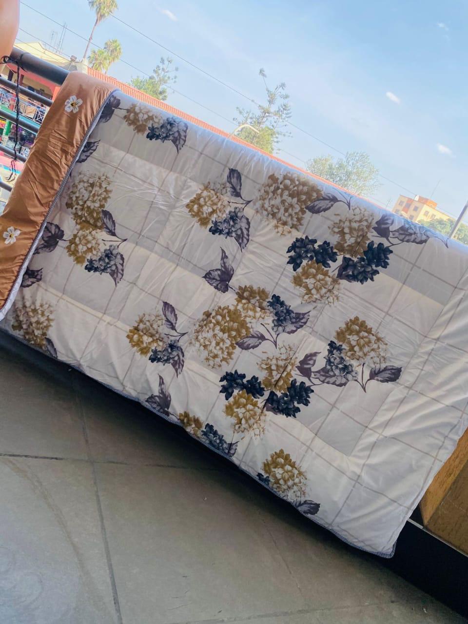 [ KILIMALL UNBEATABLE DEALS 🤩🤩 !!! ] 4Pcs Size 6X7fts Brand New Very High Quality Stylish and Luxurious Double sided Heavy Cotton Binded duvet Pillowcases: 2pcs ,Bedsheet: 1pc & Binded Duvet: 1pc