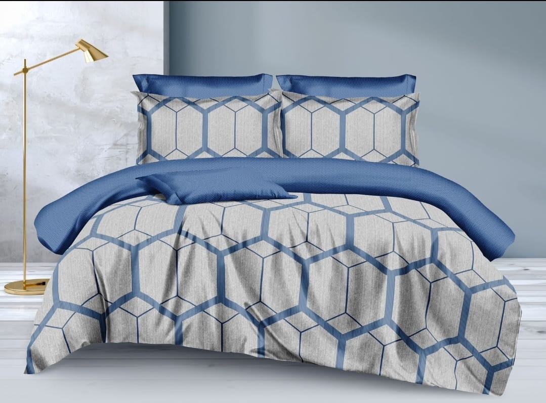 [ KILIMALL UNBEATABLE DEALS 🤩🤩 !!! ] 4Pcs Size 6X7fts Brand New Very High Quality Stylish and Luxurious Double sided Heavy Cotton Binded duvet Pillowcases: 2pcs ,Bedsheet: 1pc & Binded Duvet: 1pc