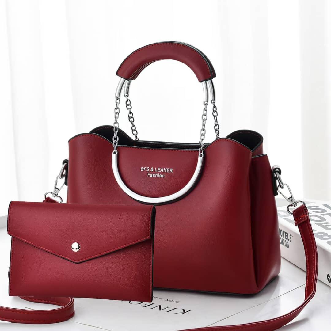 [💰 BEST OFFER 💰 ]  2 in 1 New Arrival High Quality Stylish and Luxurious Comfortable Ladies Handbag ..Designed With Durability and Functionality ✔👌