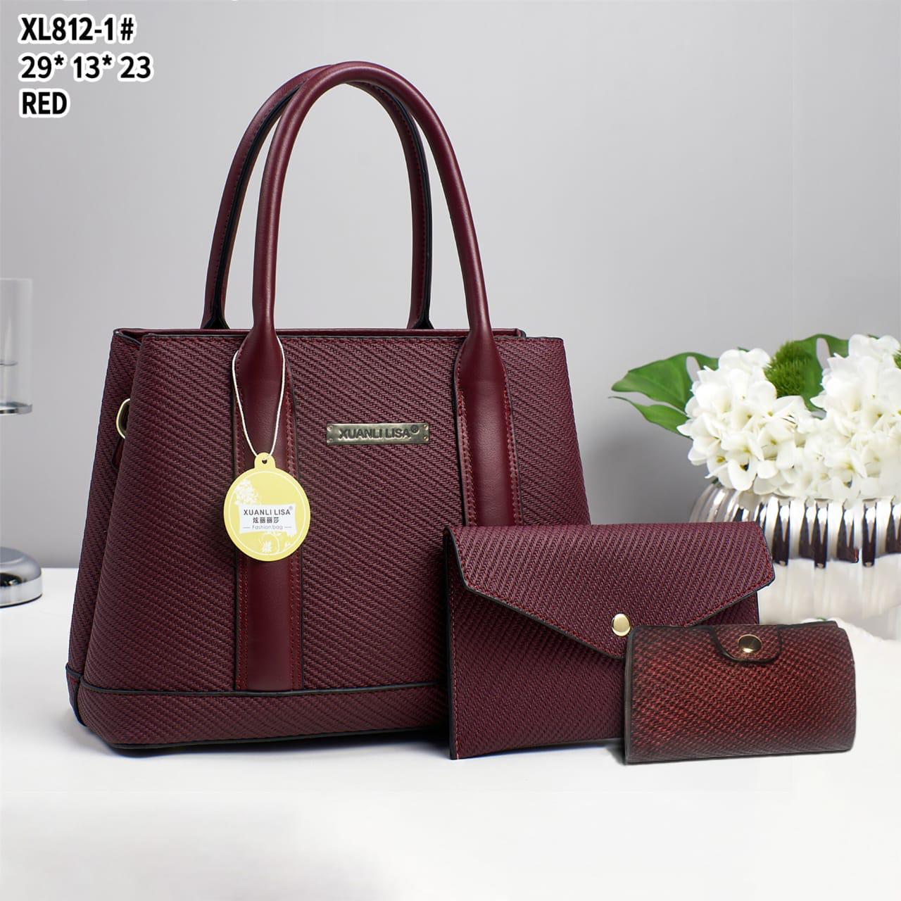 [ 🛒 VALUE OFFER 🛒  ] 3 in 1 New Arrival High Quality Stylish and Luxurious Comfortable Ladies Handbag ..Designed With Durability and Functionality ✔👌