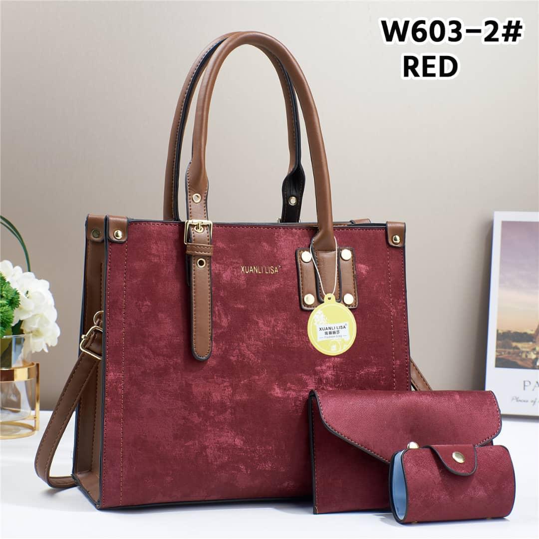 [🔥SPECIAL LIMITED OFFER🔥 🥑🌽ONLY AT KILIMALL !!! ]  3 in 1 New Arrival High Quality Stylish and Luxurious Comfortable Ladies Handbag ..Designed With Durability and Functionality ✔👌