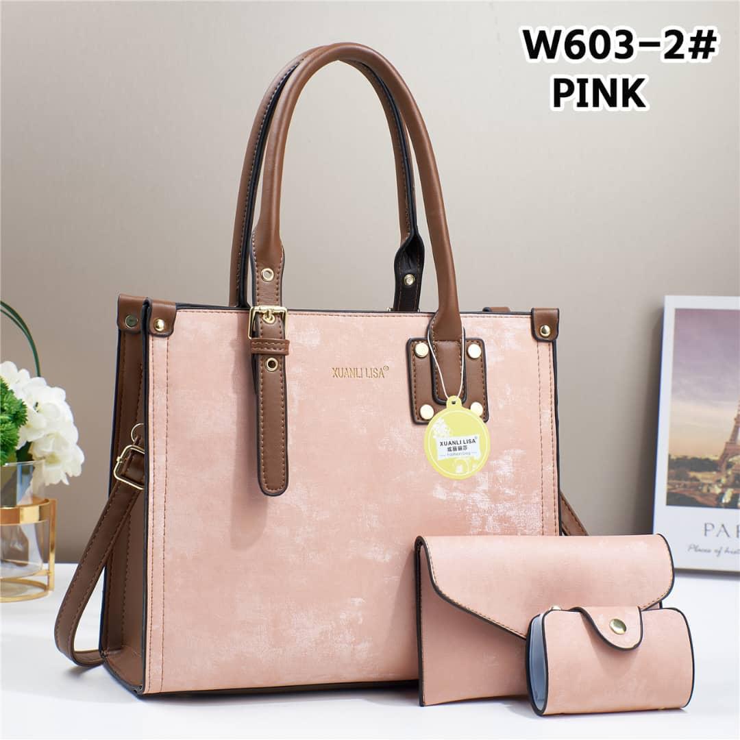 [🔥SPECIAL LIMITED OFFER🔥 🥑🌽ONLY AT KILIMALL !!! ]  3 in 1 New Arrival High Quality Stylish and Luxurious Comfortable Ladies Handbag ..Designed With Durability and Functionality ✔👌