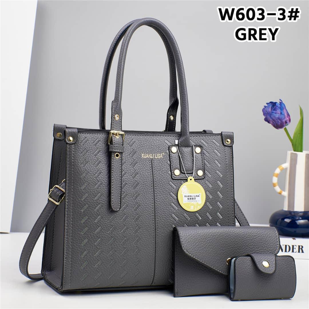 💎 EXCLUSIVE OFFER 💎  ] - 3 in 1 New Arrival High Quality Stylish and Luxurious Comfortable Ladies Handbag ..Designed With Durability and Functionality ✔👌