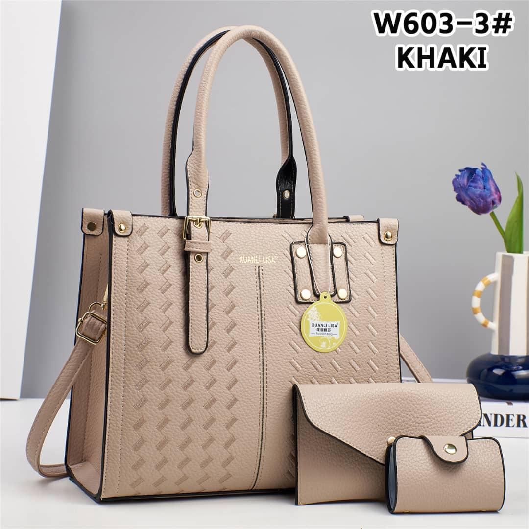 💎 EXCLUSIVE OFFER 💎  ] - 3 in 1 New Arrival High Quality Stylish and Luxurious Comfortable Ladies Handbag ..Designed With Durability and Functionality ✔👌
