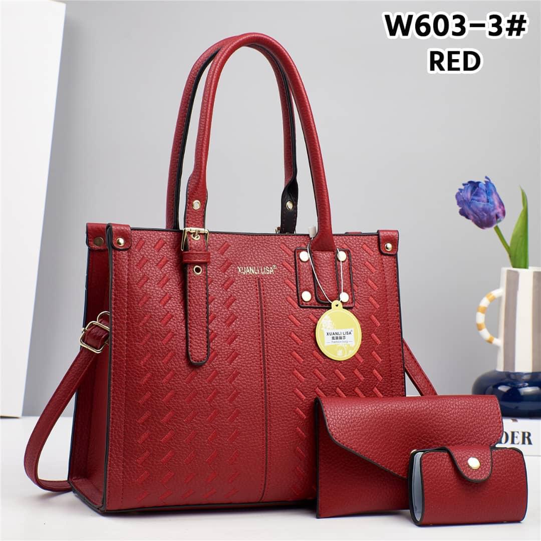 💎 EXCLUSIVE OFFER 💎  ] - 3 in 1 New Arrival High Quality Stylish and Luxurious Comfortable Ladies Handbag ..Designed With Durability and Functionality ✔👌