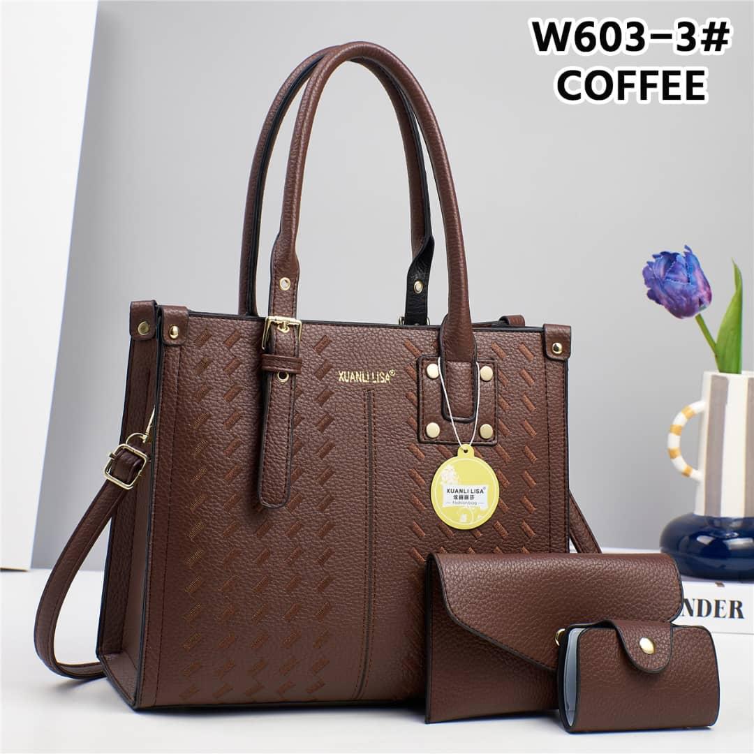 💎 EXCLUSIVE OFFER 💎  ] - 3 in 1 New Arrival High Quality Stylish and Luxurious Comfortable Ladies Handbag ..Designed With Durability and Functionality ✔👌