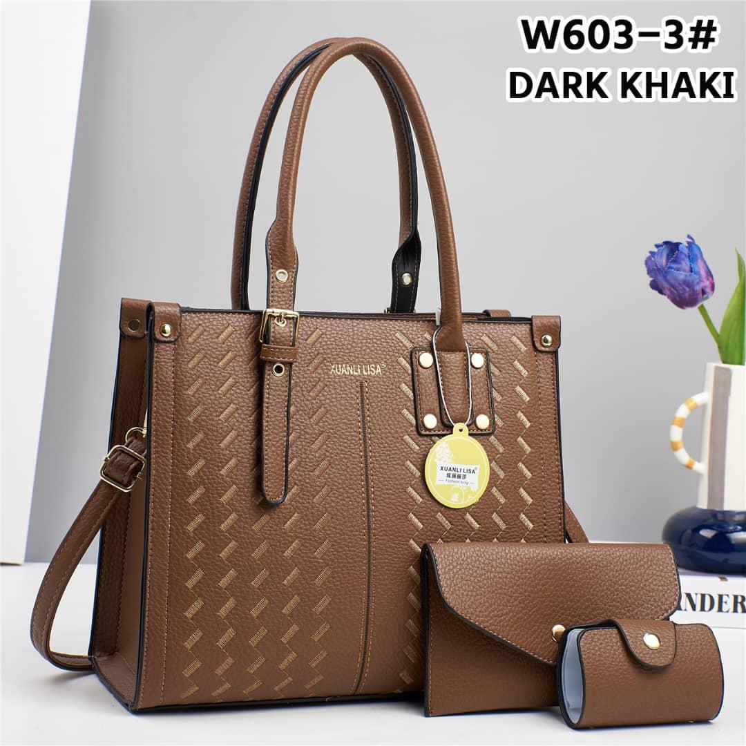 💎 EXCLUSIVE OFFER 💎  ] - 3 in 1 New Arrival High Quality Stylish and Luxurious Comfortable Ladies Handbag ..Designed With Durability and Functionality ✔👌