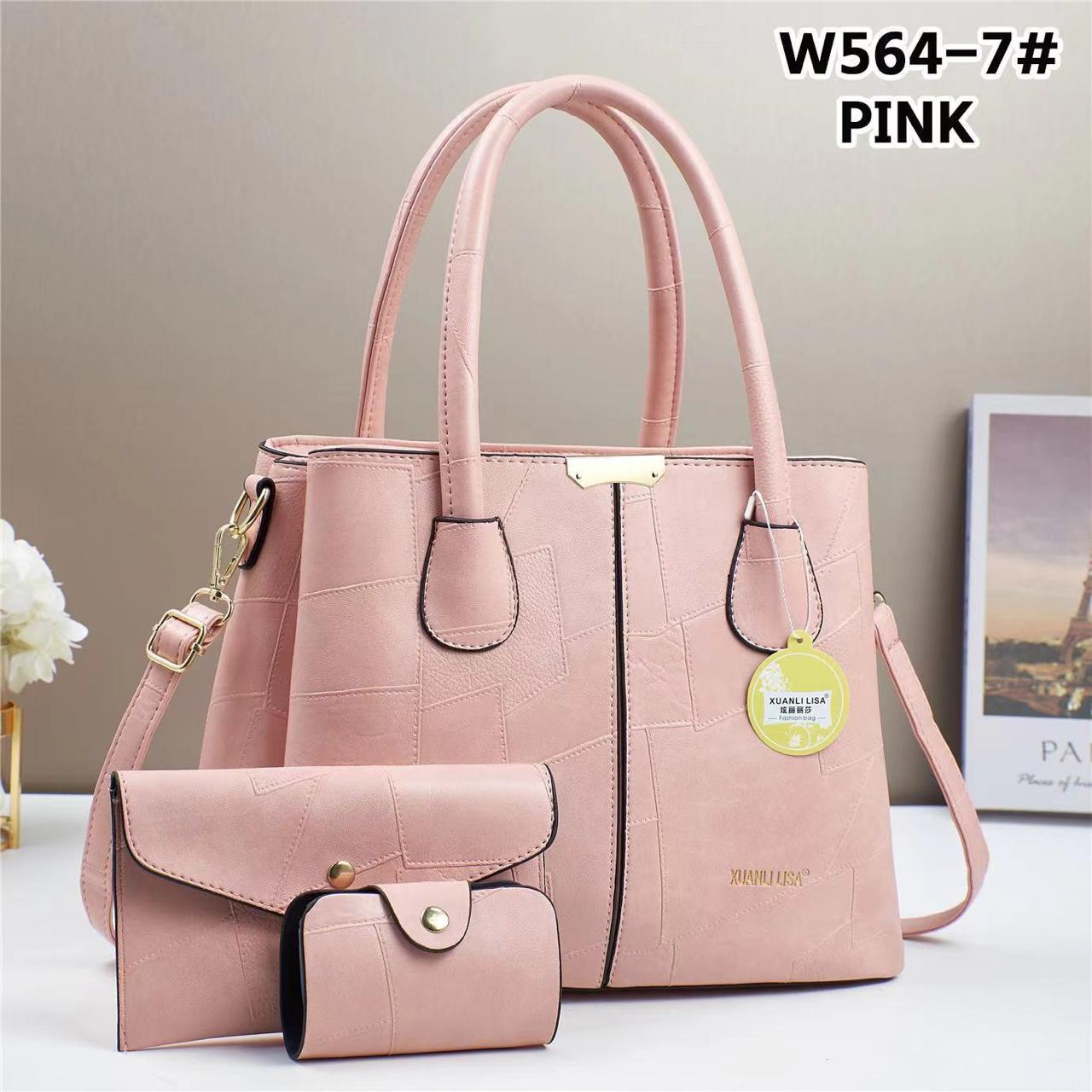🥇 TOP OFFER 🥇  ] 3 in 1 New Arrival High Quality Stylish and Luxurious Comfortable Ladies Handbag ..Designed With Durability and Functionality ✔👌