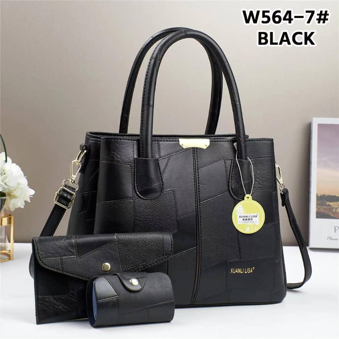 🥇 TOP OFFER 🥇  ] 3 in 1 New Arrival High Quality Stylish and Luxurious Comfortable Ladies Handbag ..Designed With Durability and Functionality ✔👌