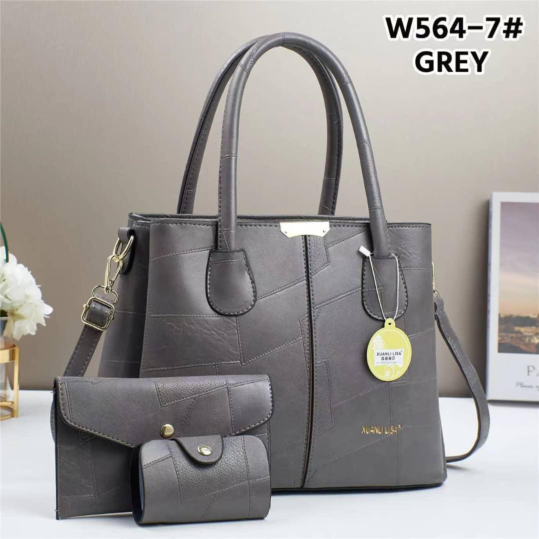 🥇 TOP OFFER 🥇  ] 3 in 1 New Arrival High Quality Stylish and Luxurious Comfortable Ladies Handbag ..Designed With Durability and Functionality ✔👌