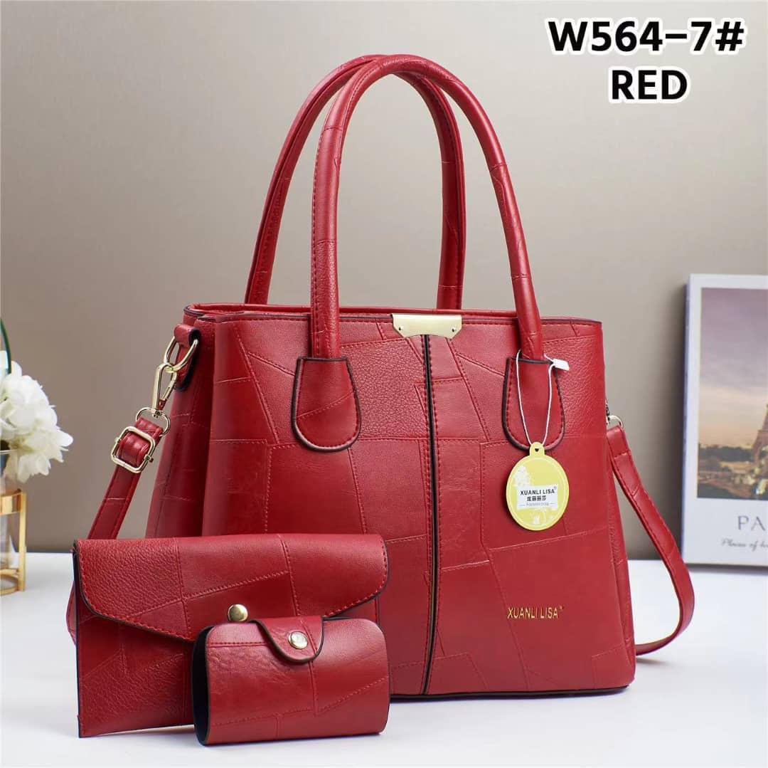 🥇 TOP OFFER 🥇  ] 3 in 1 New Arrival High Quality Stylish and Luxurious Comfortable Ladies Handbag ..Designed With Durability and Functionality ✔👌