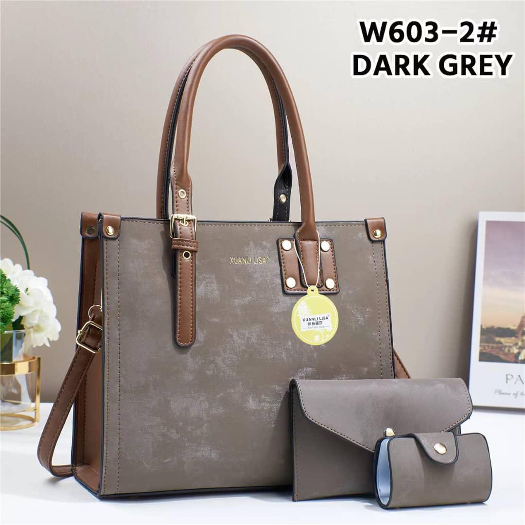 [⚡ INSTANT OFFER ⚡  3 in 1 New Arrival High Quality Stylish and Luxurious Comfortable Ladies Handbag ..Designed With Durability and Functionality ✔👌