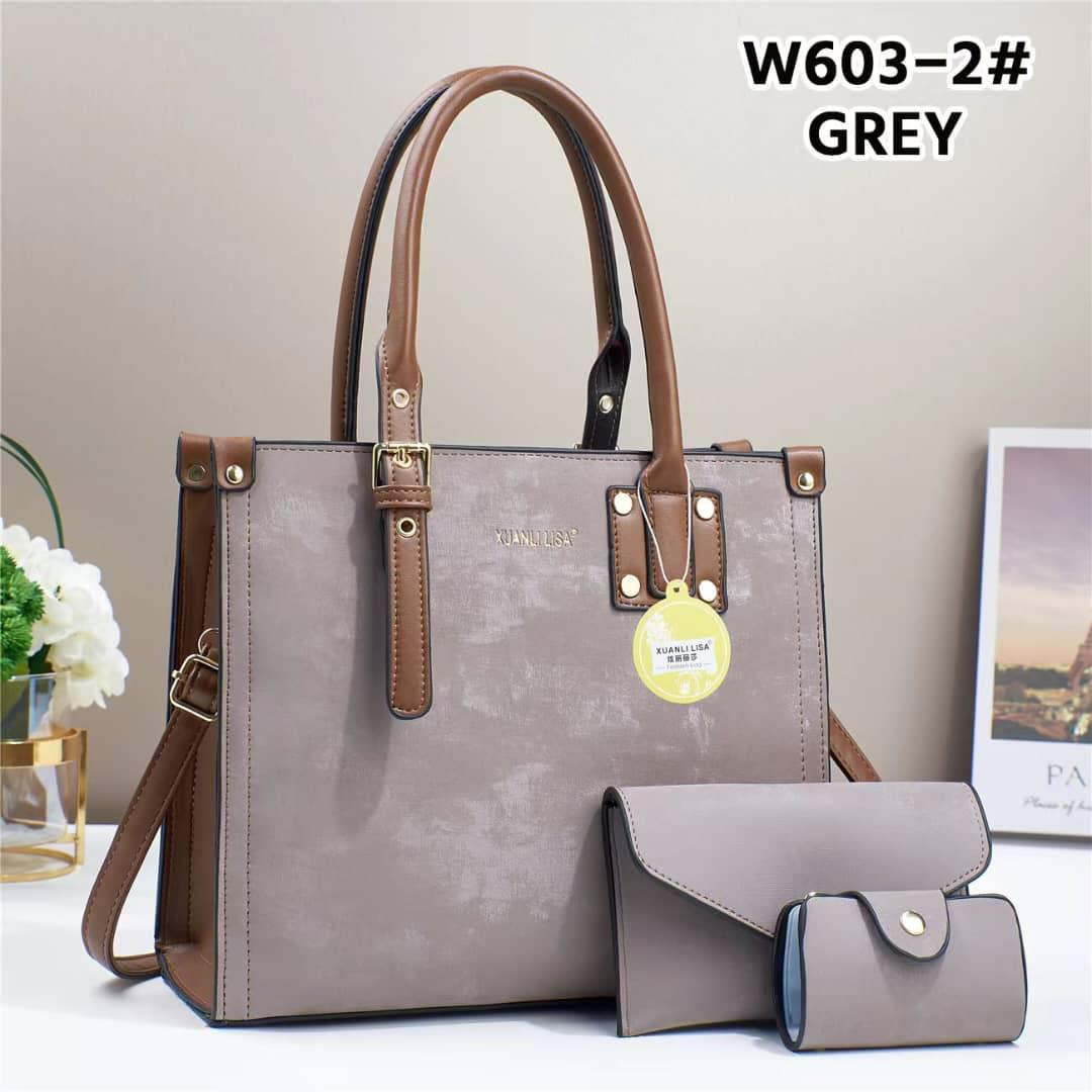[⚡ INSTANT OFFER ⚡  3 in 1 New Arrival High Quality Stylish and Luxurious Comfortable Ladies Handbag ..Designed With Durability and Functionality ✔👌