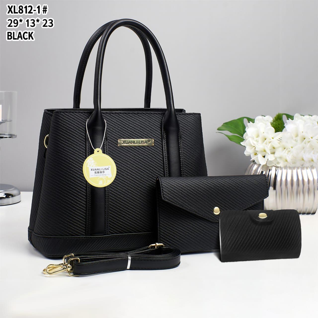 [🔥🛍️ DAILY OFFER 🛍️ ]-  3 in 1 New Arrival High Quality Stylish and Luxurious Comfortable Ladies Handbag ..Designed With Durability and Functionality ✔👌