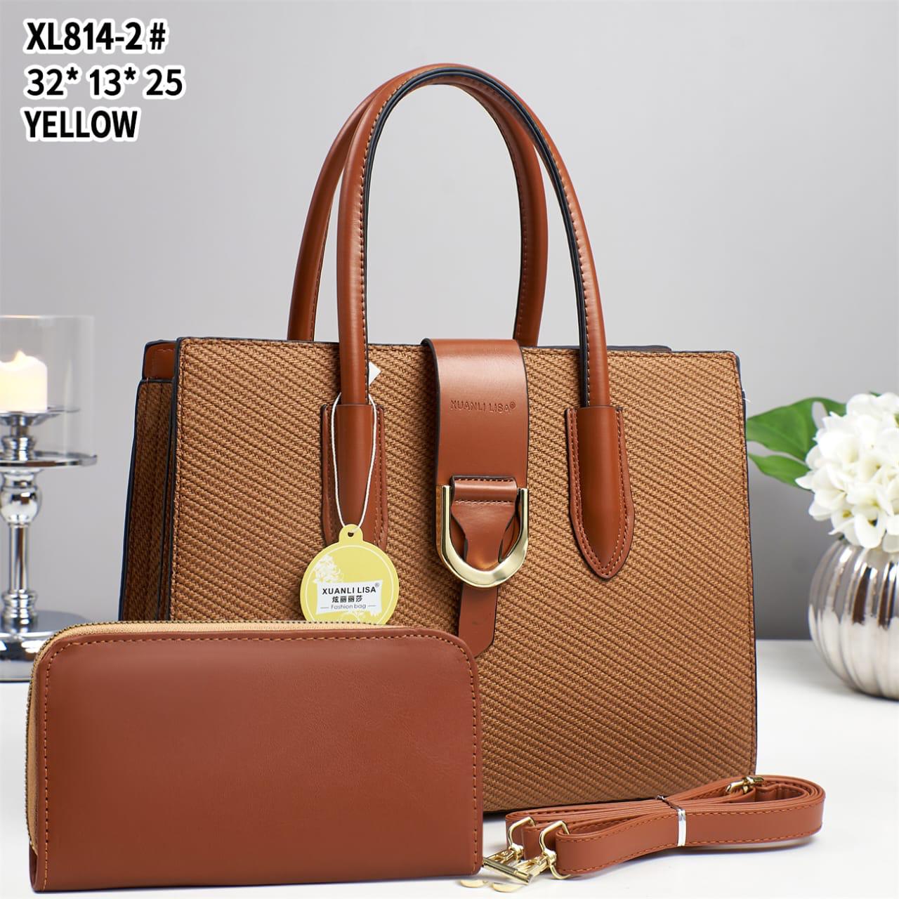 🟢 NEW OFFER 🟢] -  2  in 1 New Arrival High Quality Stylish and Luxurious Comfortable Ladies Handbag ..Designed With Durability and Functionality ✔👌