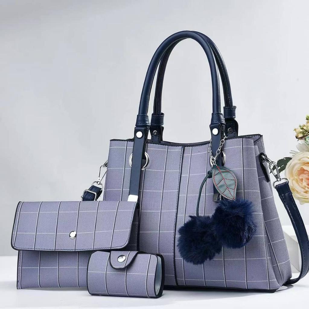 ⭐ SPECIAL DEAL OFFER ⭐] -  3  in 1 New Arrival High Quality Stylish and Luxurious Comfortable Ladies Handbag ..Designed With Durability and Functionality ✔👌