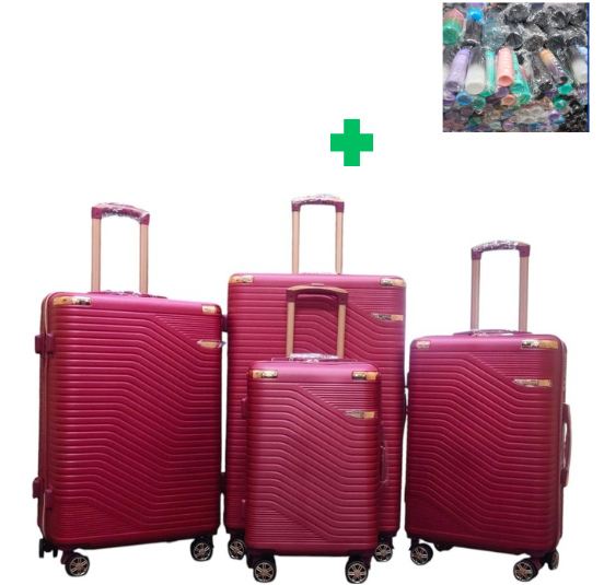 [🤑🥑**KILIMALL BEST PRICES ONLY **🥑🌽 ] ✅️ 4 IN 1 SIZE 30 BRAND NEW STYLISH & LAXURIOUS JAZZ POWER ABS SUITCASE ....THAT COMES WITH A FREE WATER BOTTLE(RANDOM COLOR)