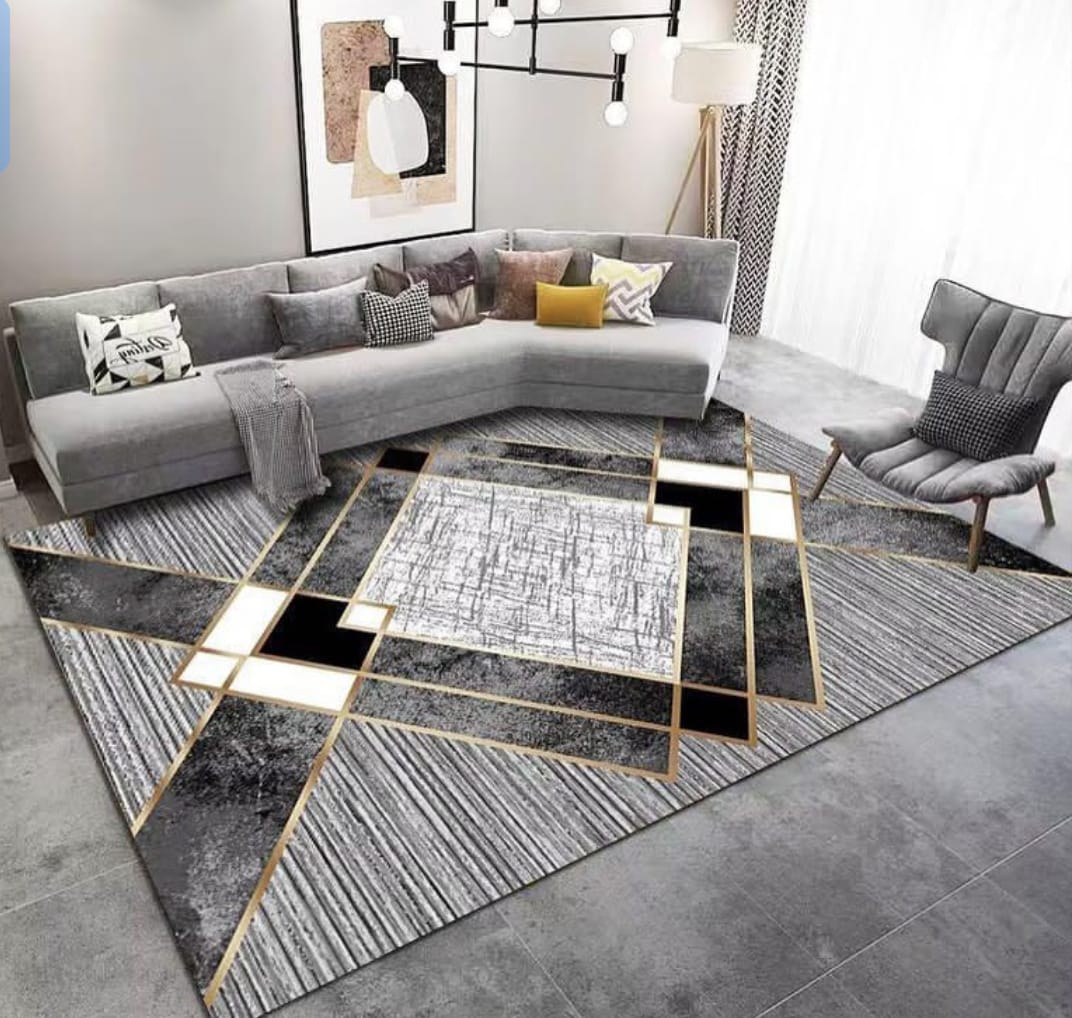 🎯 SMART OFFER 🎯 - 1PC 3D Living Room Carpet Rug 6×9ft, Soft Plush Floor Mat, Non-Slip Modern Area Rug, Durable High-Quality Home Carpet