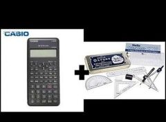 Casio Educational KNEC Approved Calculator Used In Kenya Curriculum Fx-82MS + Free Helix Oxford School Mathematical Set/Geometrical Set