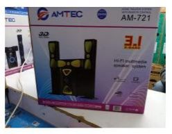 Amtec AM-721 3.1 CH HiFi multimedia Speaker System - Amazing Sound, Super Bass surround
