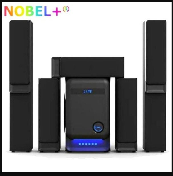 Nobel NB-1211 5.1 MULTIMEDIA SPEAKER SYSTEM MP3/USB/BT/SD 22000W PMPO.