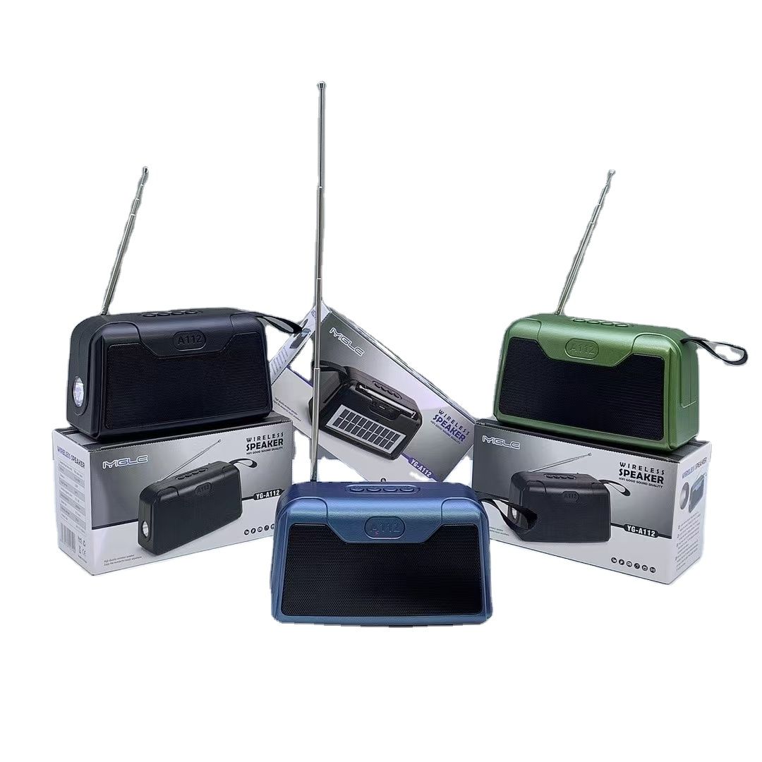 YG-A112 PORTABLE WIRELESS SPEAKER – BLUETOOTH, FM RADIO, FLASHLIGHT & MULTI-PLAYBACK OPTIONS
