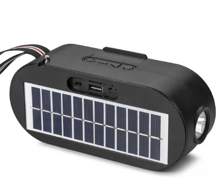 H@F HF-F22 SOLAR-POWERED BLUETOOTH SPEAKER – FM RADIO, FLASHLIGHT & TWS STEREO