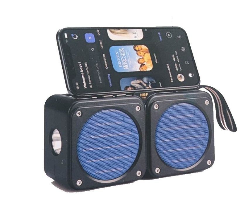 H@F HF-F30 SOLAR BLUETOOTH SPEAKER – MULTI-MODE PLAYBACK WITH TORCH & FM RADIO