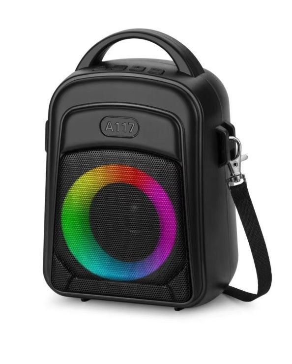 YG-A117 MINI SOLAR-CHARGED BLUETOOTH SPEAKER – RGB LIGHTS & MULTI-PLAYBACK