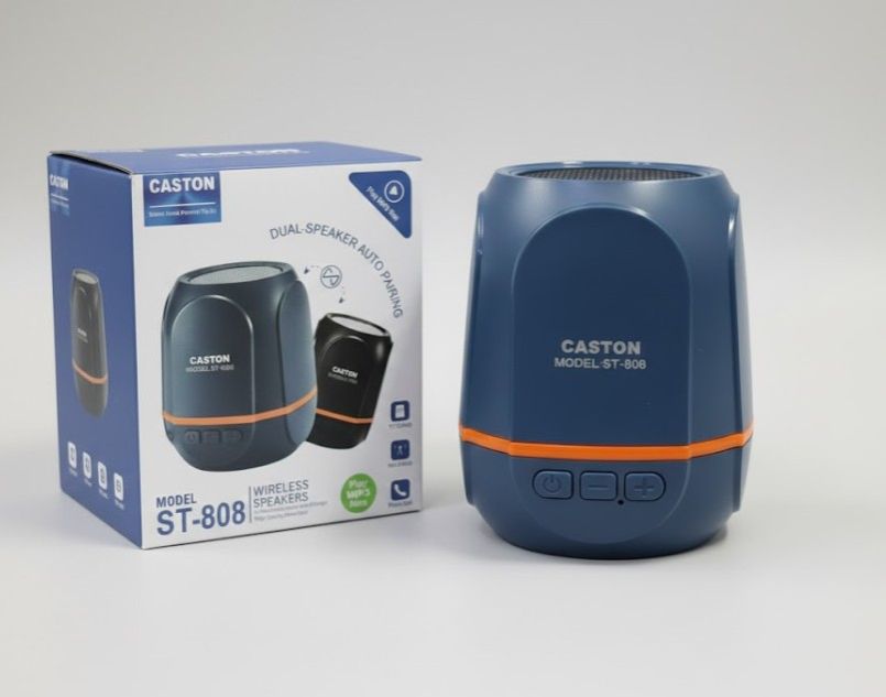 CASTON ST-808 PORTABLE WIRELESS BLUETOOTH SPEAKER – RICH SOUND ON THE GO