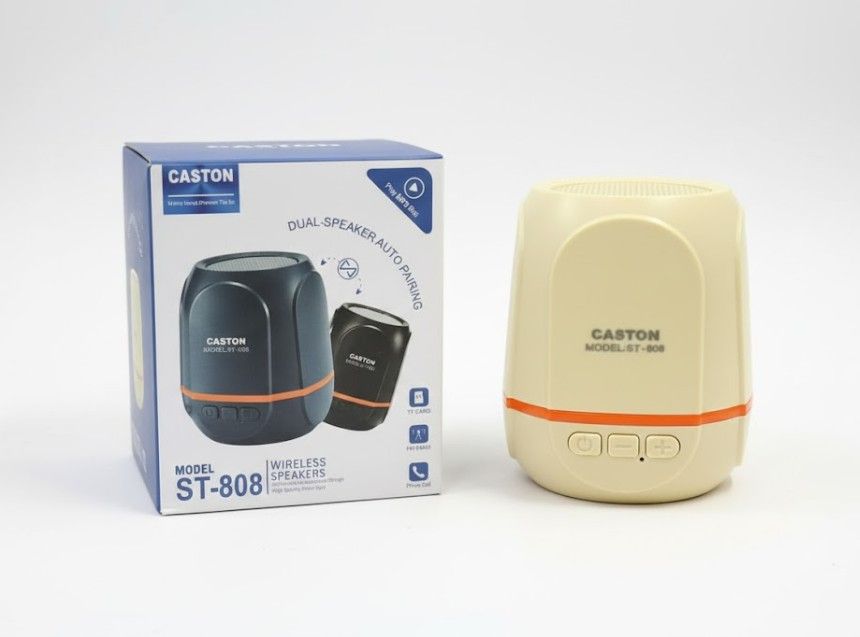 CASTON ST-808 PORTABLE WIRELESS BLUETOOTH SPEAKER – RICH SOUND ON THE GO