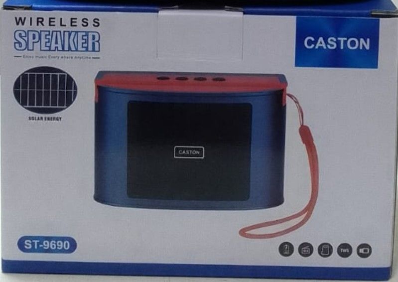 CASTON SOLAR WIRELESS SPEAKER ST‑9690 WITH BLUETOOTH, PORTABLE DESIGN AND LONG BATTERY LIFE