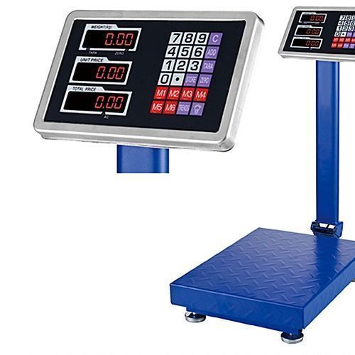 Electronic Commercial 150kg Digital Weighing Platform Scale With Guard Rail